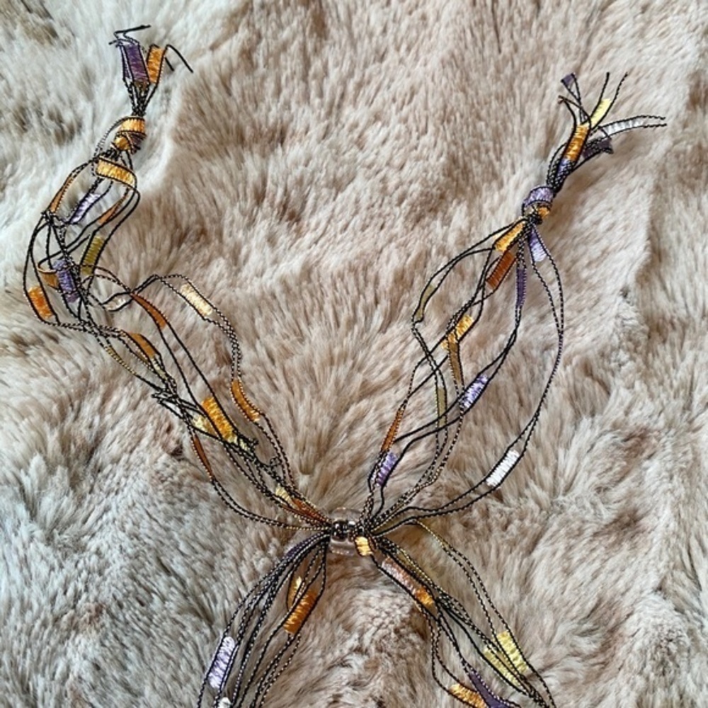 Unique Thread Multicolored Delicate Neckla… - Picture 6 of 7